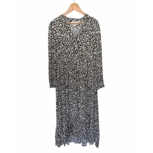 Mare Mare X Anthropologie Lynda White Leopard Maxi Dress Size S - Picture 4 of 12